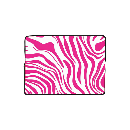 Pink Zebra Laptop Sleeve
