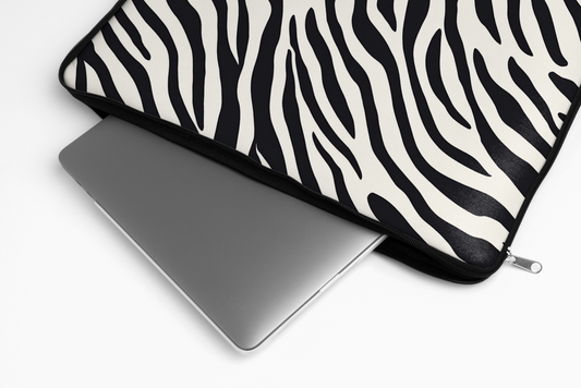 Zebra Glow Laptop Sleeve
