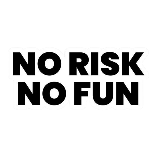 No Risk No Fun Sticker