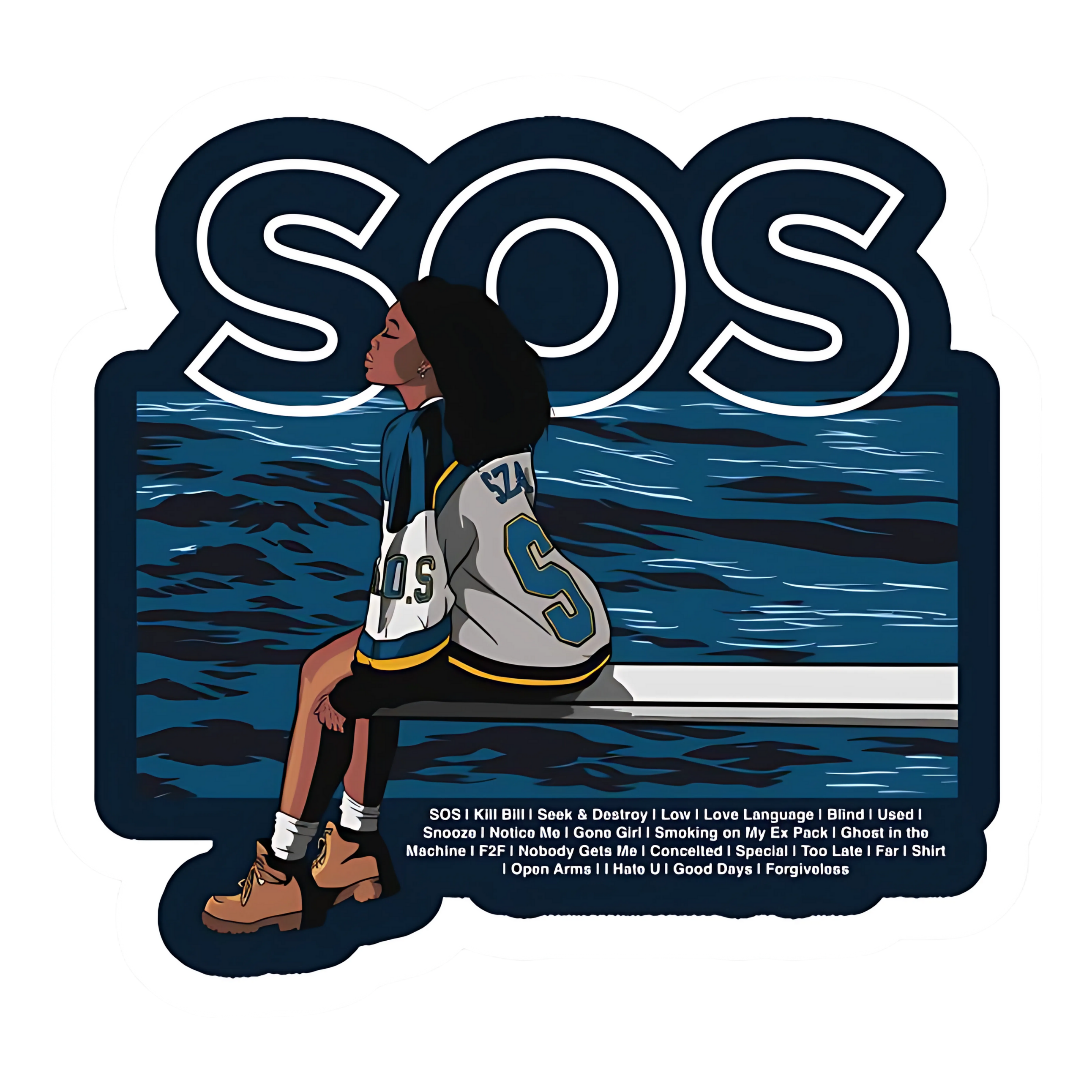 SOS Sticker