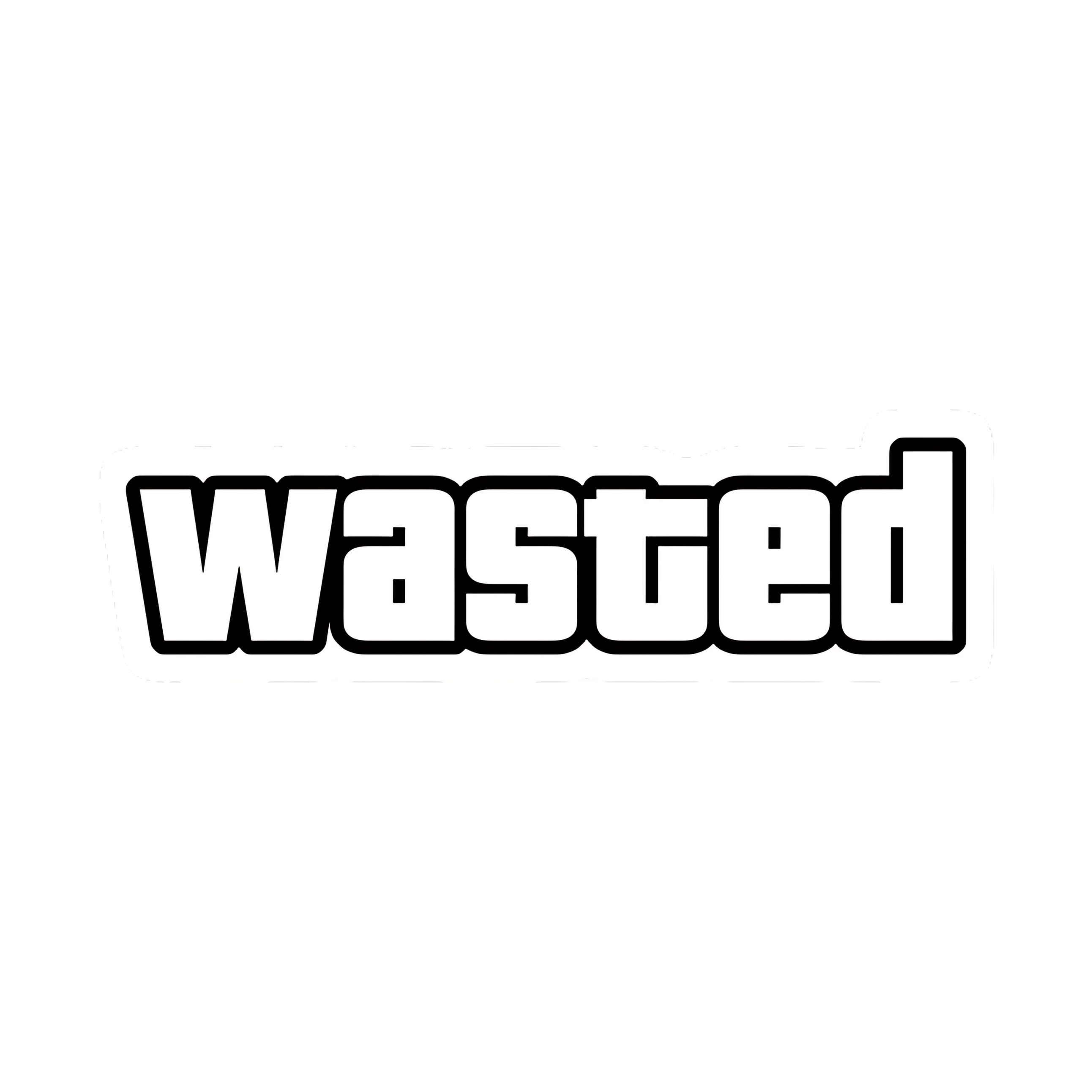 Wasted Sticker