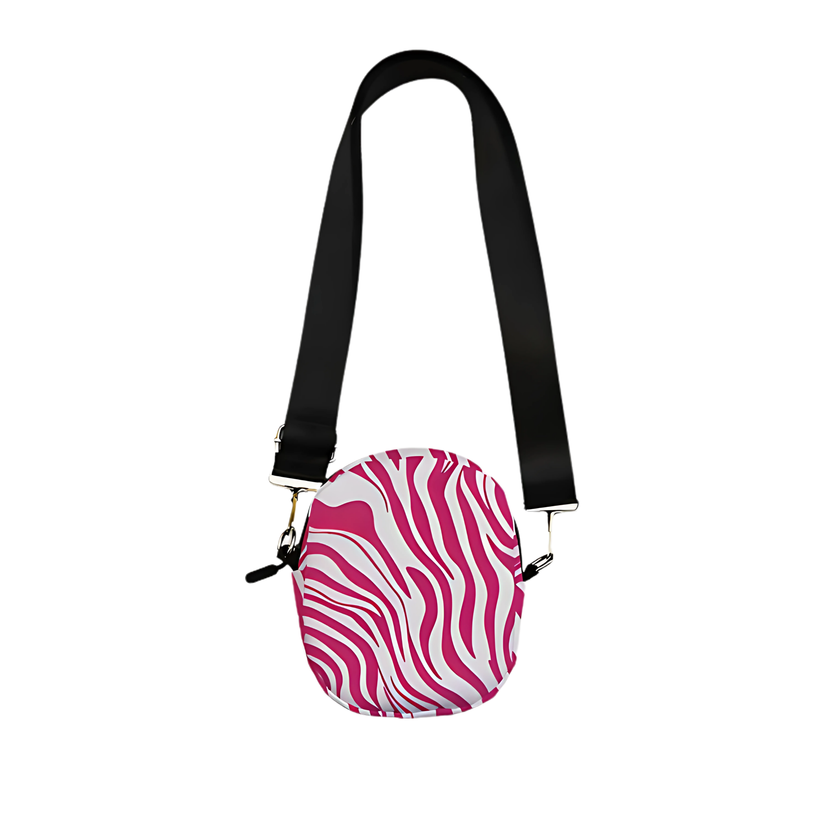 Pink Zebra Mini Cross Bag