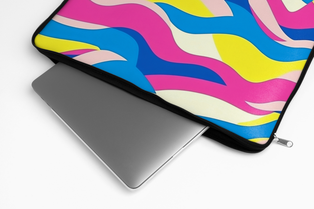 Wavy Crazy Laptop Sleeve