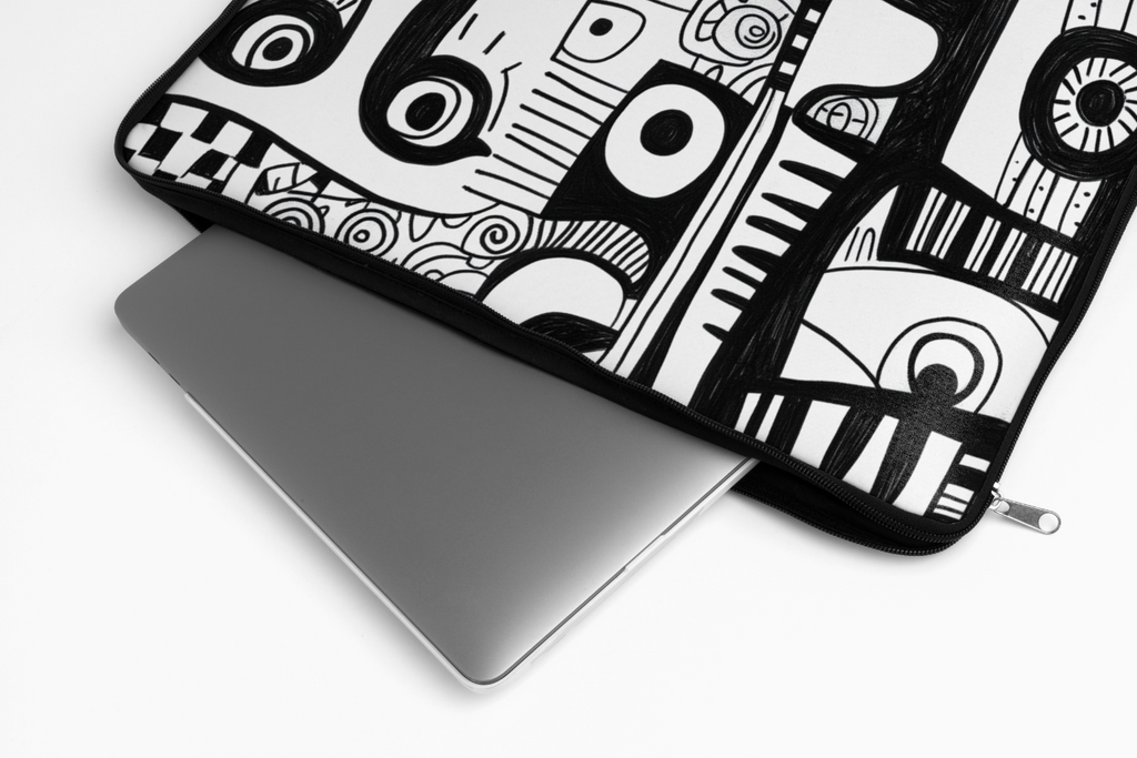 Cubist Chaos  Laptop Sleeve