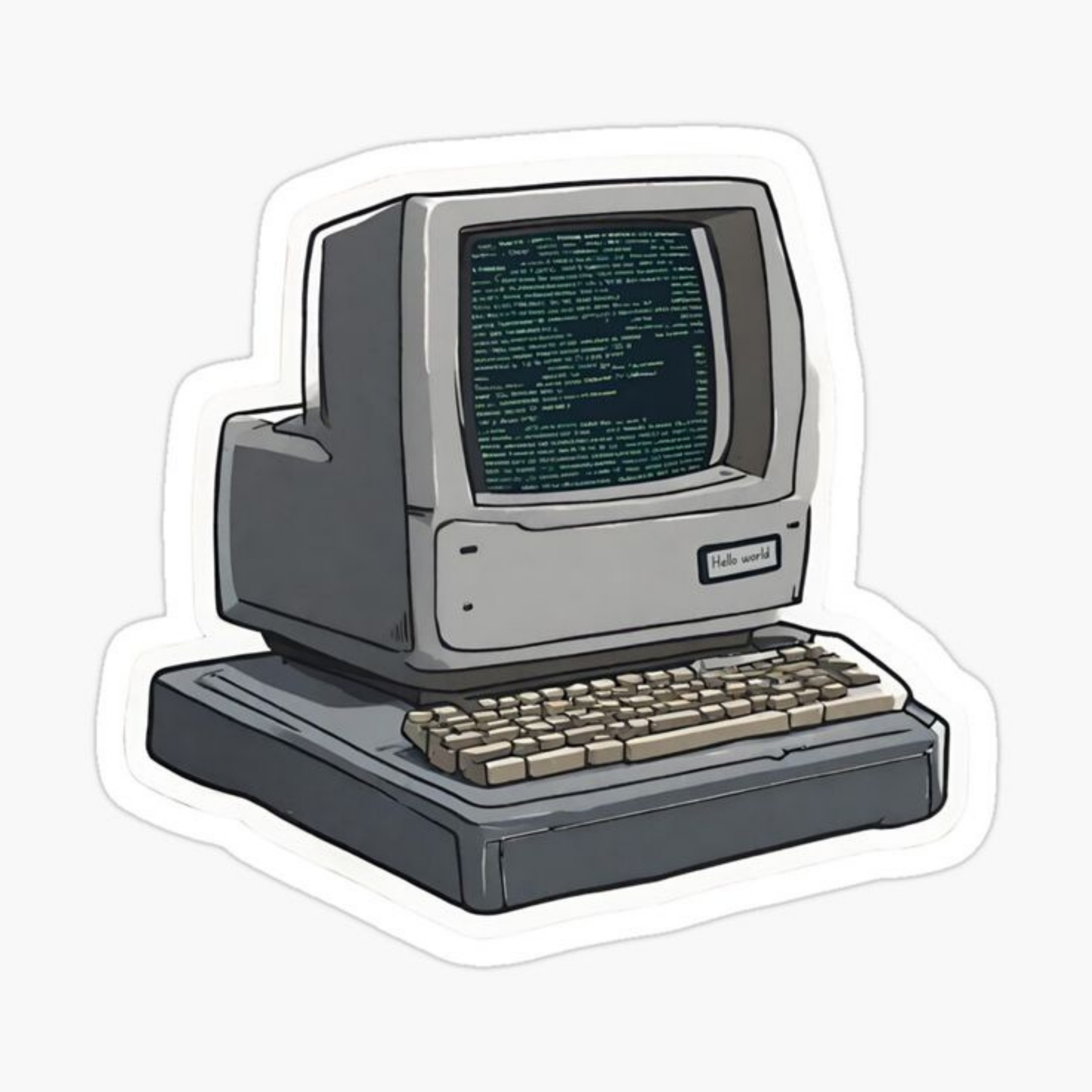 Old Pc Sticker