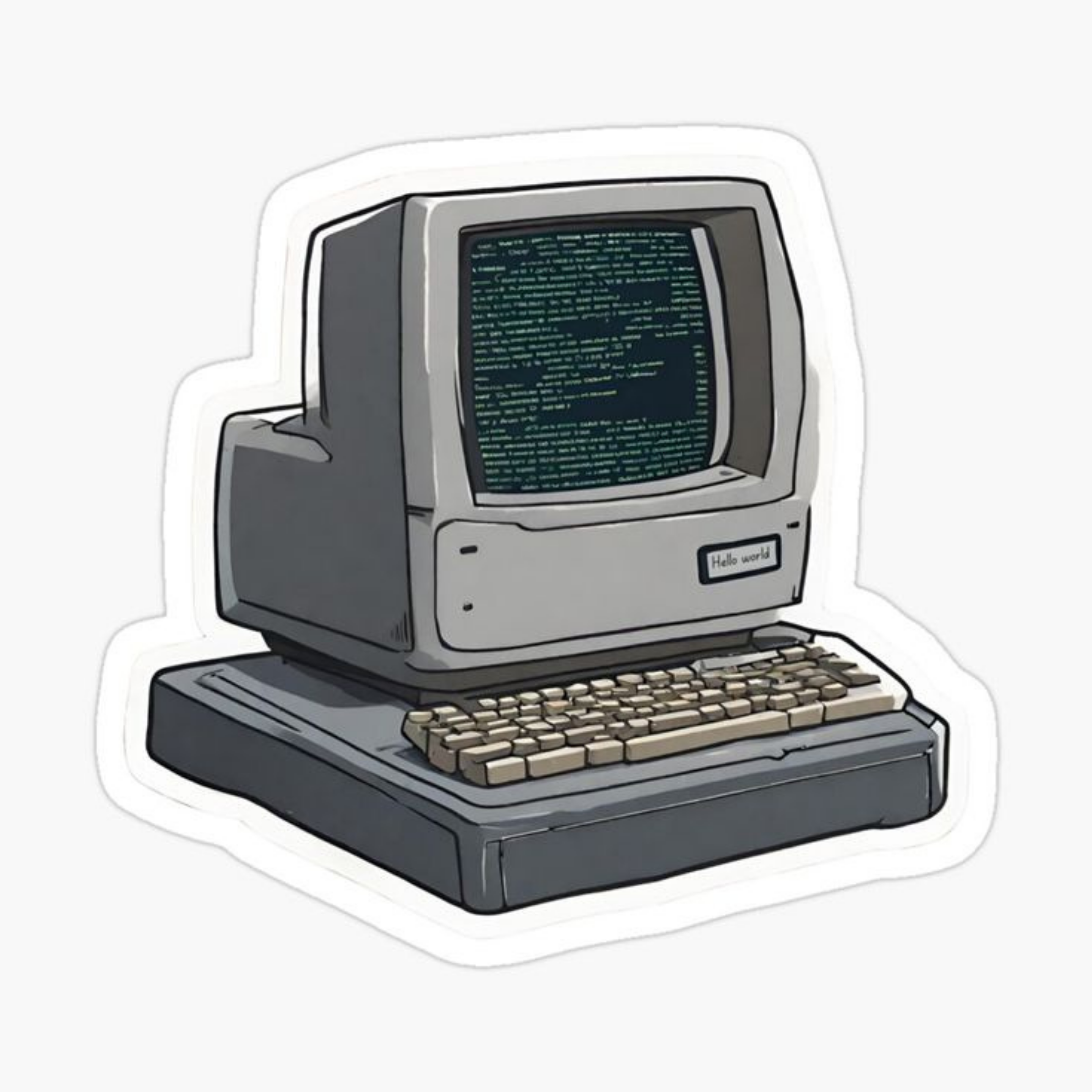 Old Pc Sticker
