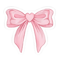 Pink Bow Sticker