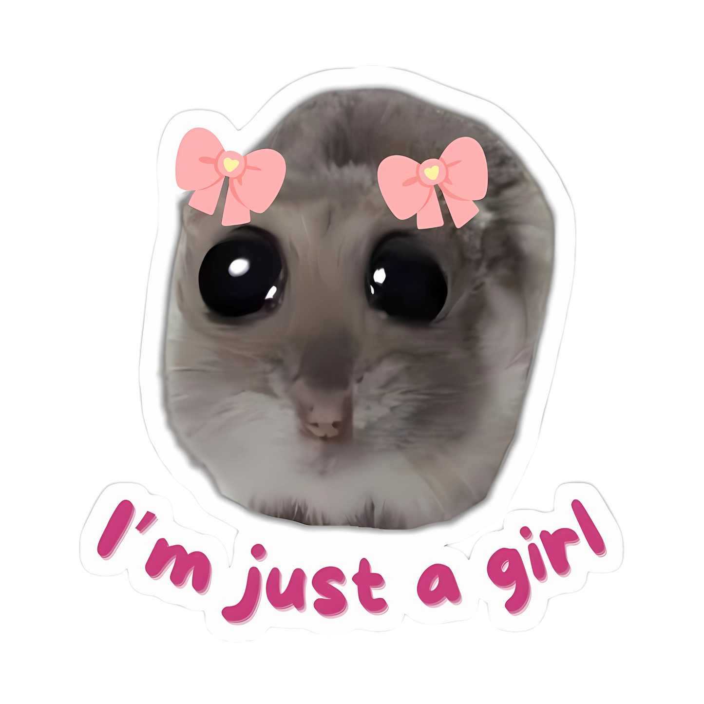 I'm Just A Girl Sticker