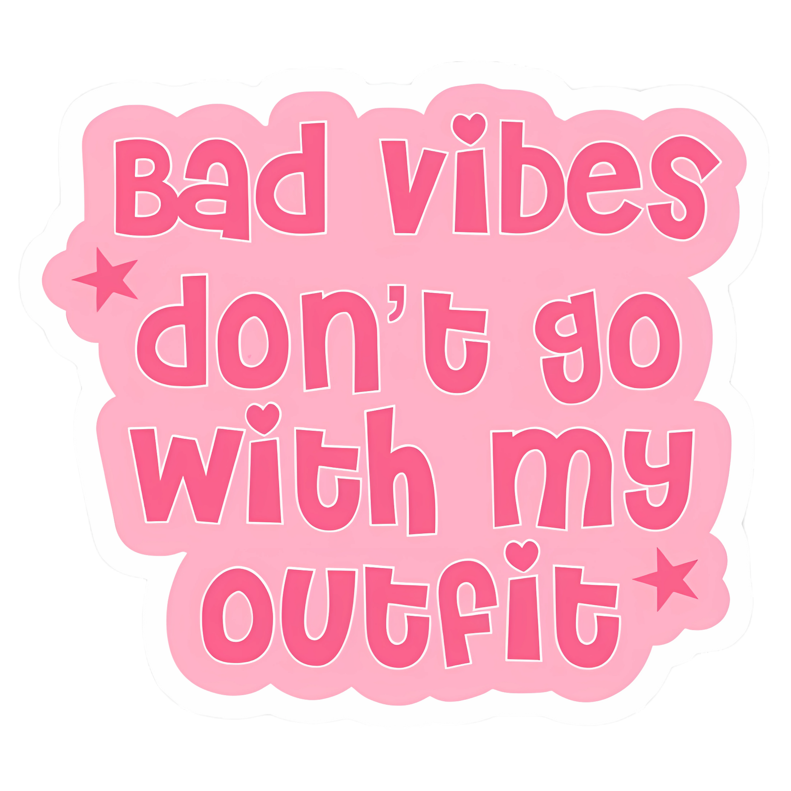 Bad vibesxOutfit Sticker