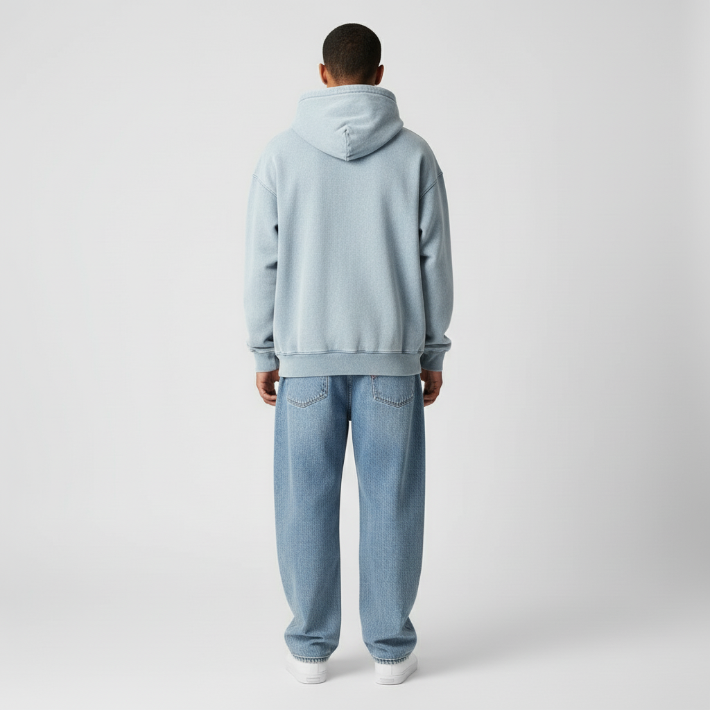 Blue Washed Hoodie