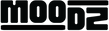 Black 'MOODZ' logo on a white background